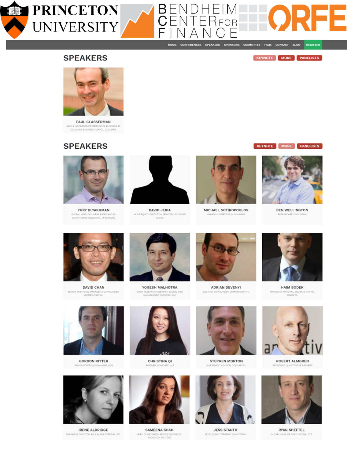 2016 Princeton Quant Trading Conference